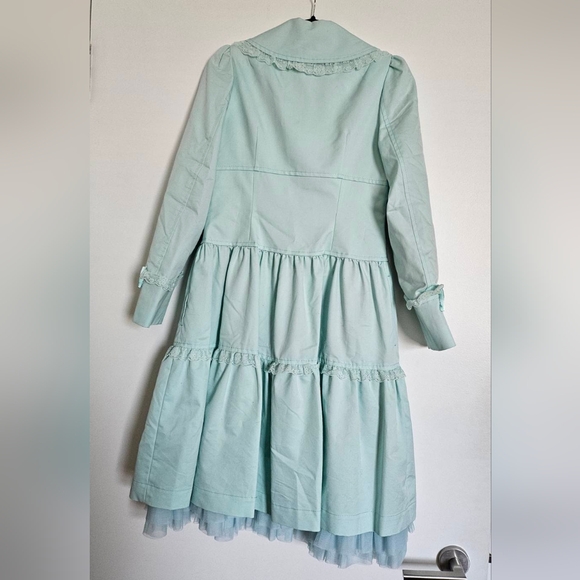 Jesus Diamante hime gyaru lolita aqua blue victorian spring coat - Picture 4 of 13